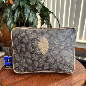New YVES SAINT LAURENT Giraffe Print Accessory Pouch 🦒